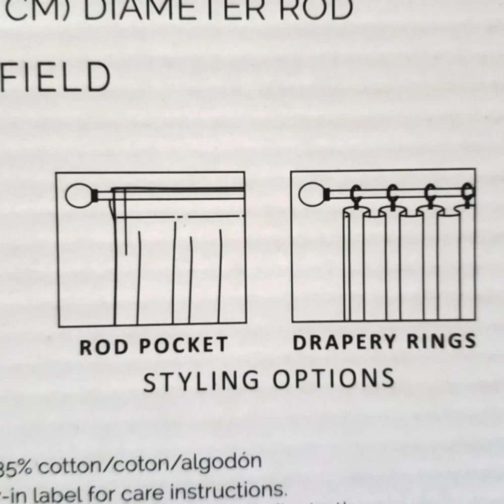 Bleeker & Main Rod Pocket Panels - Westfield Set of 2 NWT